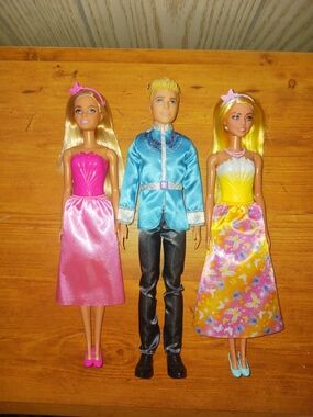 Lot Barbie Dolls Princess Barbie Prince Ken